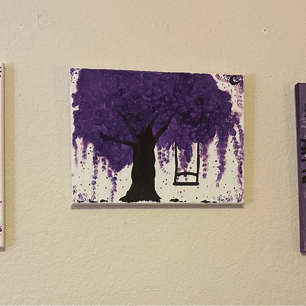 Purple Tree Canvas Art